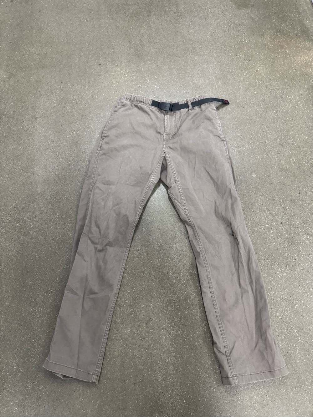 Men's Casual Straight-Leg Pants in Taupe gramicci small brown